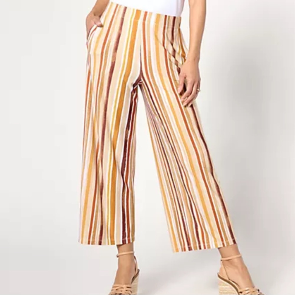 Wide Leg Crop Pant - Susan Graver